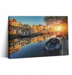 Wallfluent Fotó Vászonkép Canvas Nappaliba Felakasztható Amszterdam Város 30x20 cm (010030010150000075105)