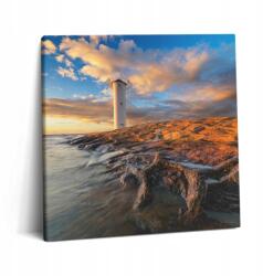 Wallfluent Vászonkép Fa keret a nappaliba Lámpás a Balti-tengeren (010030010270000075519)