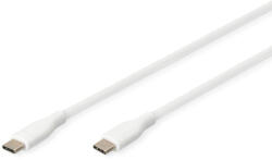 ASSMANN AK-300341-010-W USB kábel USB 2.0 1 M USB C 0, 48 Gbit/s 60 W Fehér (AK-300341-010-W)