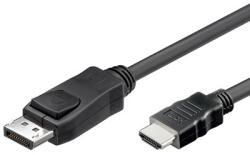 Alcasa DP-HDMI video átalakító kábel 2 M DisplayPort HDMI A-típus (Standard) Fekete (DP-HDMI)