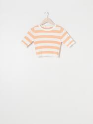 sinsay IC84103 Kétszínű Csíkos Kötött Rövid Ujjú Felső M