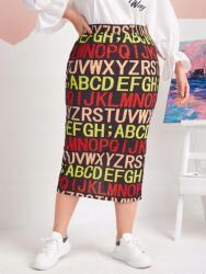 Shein IC33313 Shein MIDI Ceruzaszoknya 44-ES Betűkkel