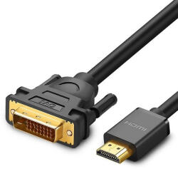 UGREEN HD106 DVI 24+1 pin/HDMI FHD 60Hz 1.5m cable (black) (11150)