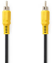 Nedis CVGL24100BK20 kompozit videó kábel 2 M RCA Fekete (CVGL24100BK20) - compzone