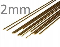 Sárgaréz rúd 2mm x 1 méter (0xpm2.0)