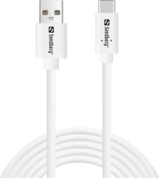 Sandberg 336-14 USB kábel USB 2.0 2 M USB C USB A Fehér (336-14)