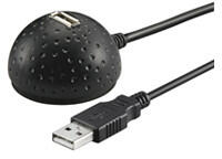 Goobay USB Verl AA 150 MA. HiSpeed 2.0 1.5m USB kábel 1, 5 M USB A Fekete (68913)