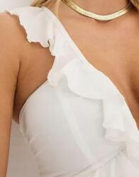 Bonprix Elegáns Sifon Overál, Size 48, fehér színű, poliészter