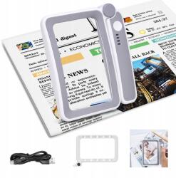 Akkumulátoros Nagyító 10 Led Háttérvilágítással (LUPA PODŚWIETLANA Z LAMPKAMI 10LED)