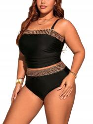 Shein Kétrészes Fürdőruha Fekete Arany Flitter Díszítéssel XL __XL