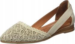 Piazza 830015-08 áttört bézs női balerina félcipő bőr méret39 (830015-08)