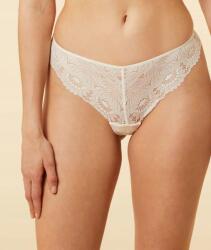 Etam Ecru áttetsző tanga bugyi, Size 44, csipkével (558663)