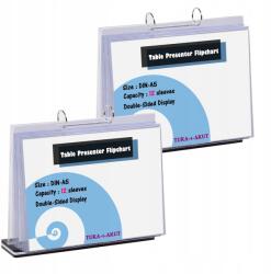 TUKA-i-AKUT Menütartó állvány A5 vízszintes, 2 db, akril (B0D7MKMB17)