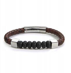 Betlewski bőr női karkötő kő bőr (BBKO-04)