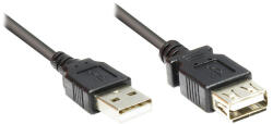 Alcasa 2511-OF01S USB 2.0 0, 15 M USB A Fekete (2511-OF01S)
