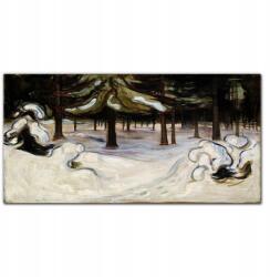 Coloray Vászonkép Tél az erdőben Munch 100x50 cm (010030010010000017600)
