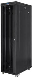 Lanberg Standing rack cabinet 19 inches 47U 800x1200mm, glass LCD doors (FLAT PACK) black (FF01-8247-12BL)