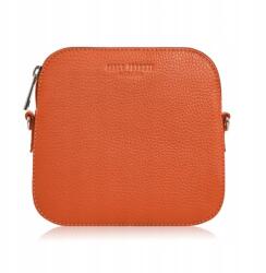 Paolo Peruzzi Női kézitáska Kis bőr Postás Táska narancssárga válltáska (IN-61)