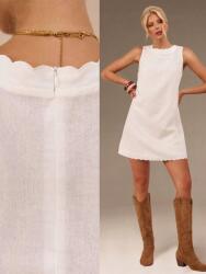 Shein Fehér Ruha Díszítésű Mini Ruha, Size 38