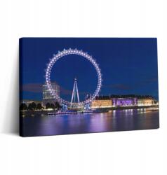 Wallfluent Canvas Fotó Vászon Stúdió Nyomtatott London Eye Óriáskerék London (010030010150000075475)