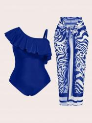 Shein IC05104 Shein Aszimmetrikus Fodros Fürdőruha Szoknya (38) 52