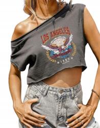 Shein S Rövid Ujjú Póló Nyomott Mintával