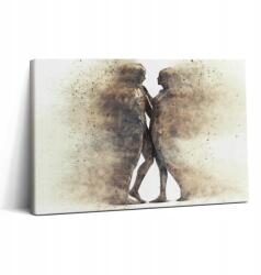 Wallfluent Vászonkép Fa Keret Irodába Absztrakt Emberek és Homok 30x20 (010030010150000074515)