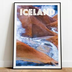  Izland Gyönyörű Kép Poszter Utazás Tájkép A3 (Islandia plakat podróże do pokoju salonu)