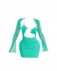 Prettylittlething Zöld Ruha Cut Out (36) (565229)