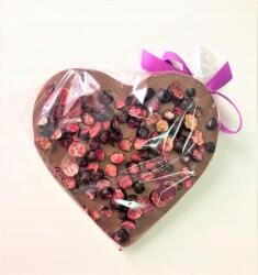 Santini Szív tejcsokoládé fekete ribizlivel 80g (5908234462678)