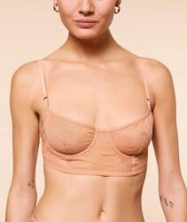 Etam Bézs áttetsző bralette, Size 80B, poliamid, hátul kapcsos (557733)