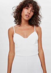  Overál, fehér, vállpántos, rövid, Size S, 92% poliamid, 8% elasztán