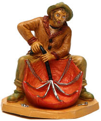 Włoska Betlehem figura 'Férfi esernyővel' 10cm magas figurákhoz (11144-41)