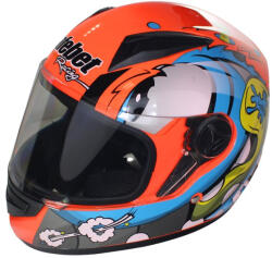 Roy Casca moto integrala adulti, Safebet HF-111K, culoare portocaliu albastru, marime S (ROY32255) - mxenduro