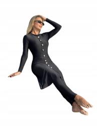 Shein Fürdőruha Fekete Egyrészes 36 S__s