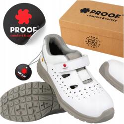 ProofSafety Munkavédelmi Férfi Munkavédelmi Cipő Szandál Proof Frost Fehér S1 Méret 45 (Buty Męskie Robocze Frost - 45)