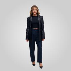  Martina klasszikus női bőr blézer, Xs