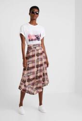 Cream Trapéz Alakú Kockás Szoknya 34-es méret