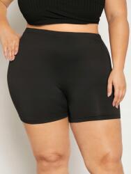 Shein CC12305 Shein Fekete Leggings Kerékpáros Rövidnadrág Fekete Plus Size (32) 48