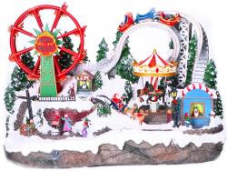 Kaemingk Karácsonyi város Led hullámvasút körhinta karácsonyi falu