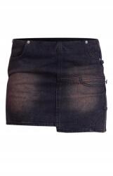 Prettylittlething Mini Farmer Szoknya, Size 38, fekete