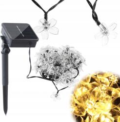  Kerti lámpa napelemes virágos 7m 50LED meleg fehér (5903039735712)