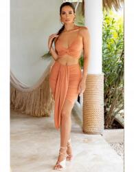  Club L Aszimmetrikus Cipzáras Szoknya (34) (580005)