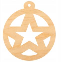 Loveart Fa dísz medál gömb 6cm Loveart Decoupage dekoráció (1438)