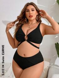 Shein DC43310 Shein Kétrészes Bordázott Fürdőruha (35) 44