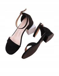 Shein Fekete Velúr Szandál Csattal 39__39 (sx2203275188103883)