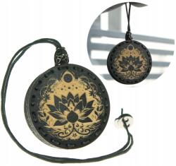  Autóillatosító fa medál Deconet Black Premium Lótusz