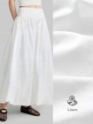 Shein KC37306 Shein Fehér Magas Derekú Maxi Szoknya (34) M