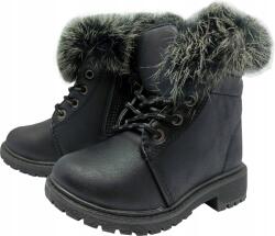 New Tlck Szőrmés tornacipő r26 16, 2 P5-93 fekete (3207-1)