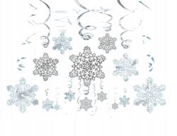 Amscan Függő dekoráció Hópelyhek 30db (670550)